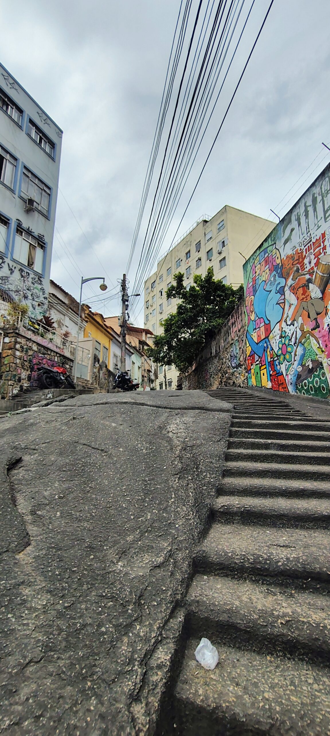 Escena urbana del recorrido Mosaicos del Río